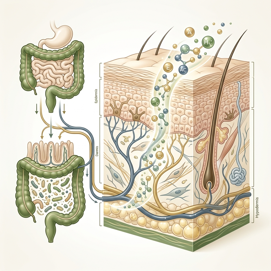 Skin Nutrition Science Diagram